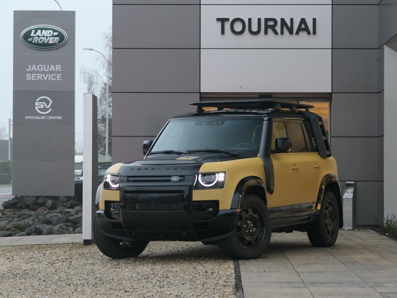 Land Rover Defender 110 D350 Trophy Edition - Deep Sandglow, Autos, Land Rover, 2997 cm³, Entreprise, Autres couleurs, Noir