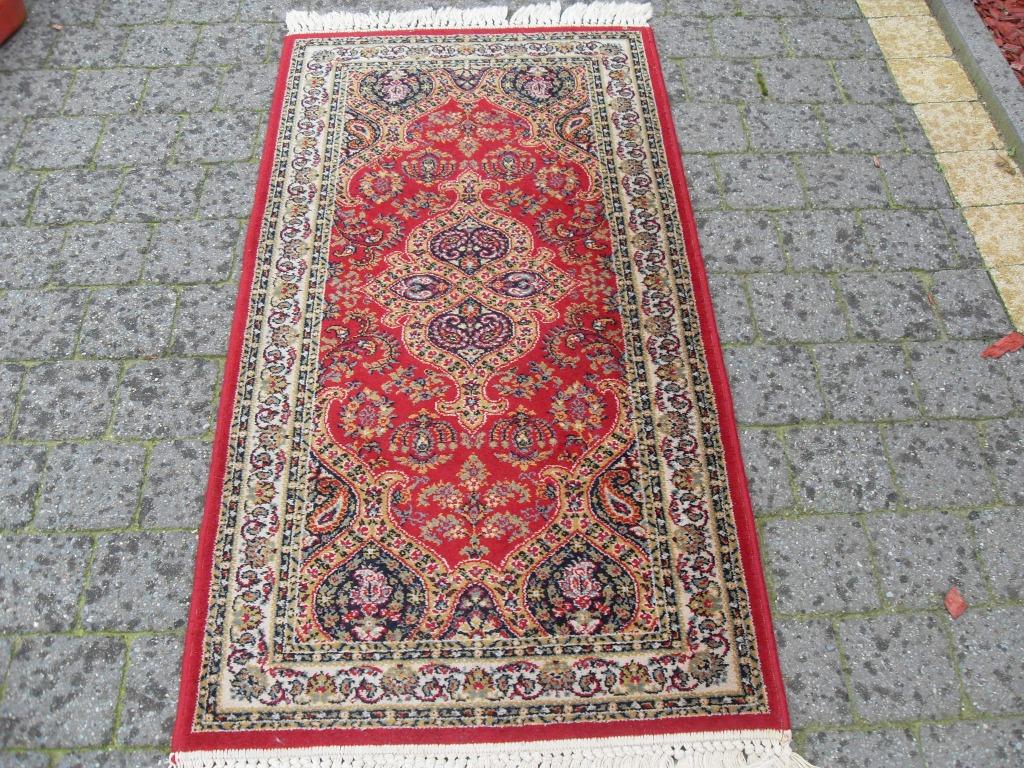 Wollen tapijt, Huis en Inrichting, Stoffering | Tapijten en Vloerkleden, 100 tot 150 cm, Zo goed als nieuw, Rechthoekig, 50 tot 100 cm