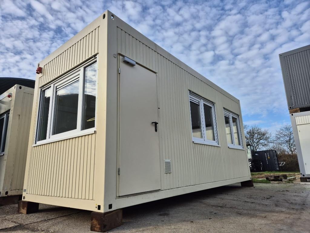 20ft kantoorunit, bureelcontainer 6x2.5 meter met veel ramen, Zakelijke goederen, Ophalen of Verzenden, Gebruikt, Overige typen