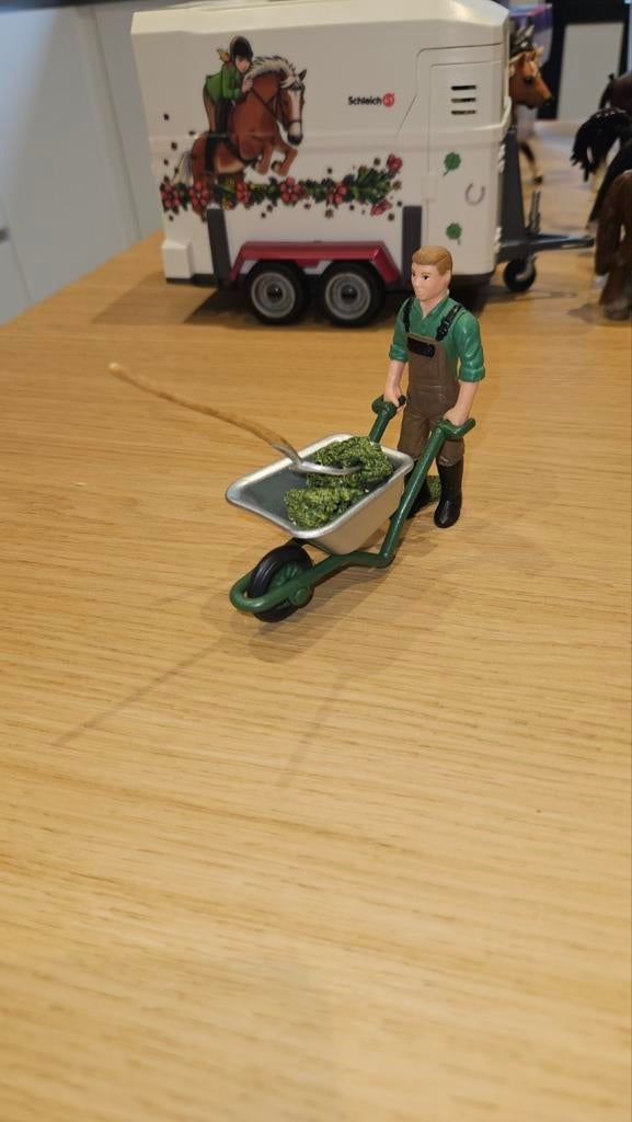 Schleich man met kruiwagen, Ophalen of Verzenden, Zo goed als nieuw