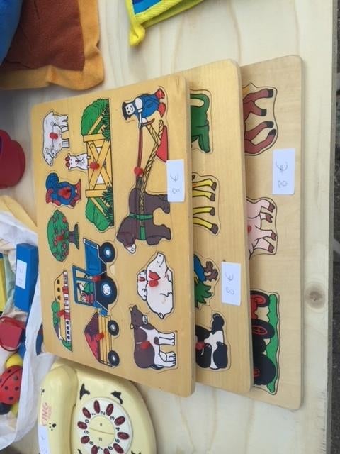 houten puzzels, Ophalen, Zo goed als nieuw, Van hout
