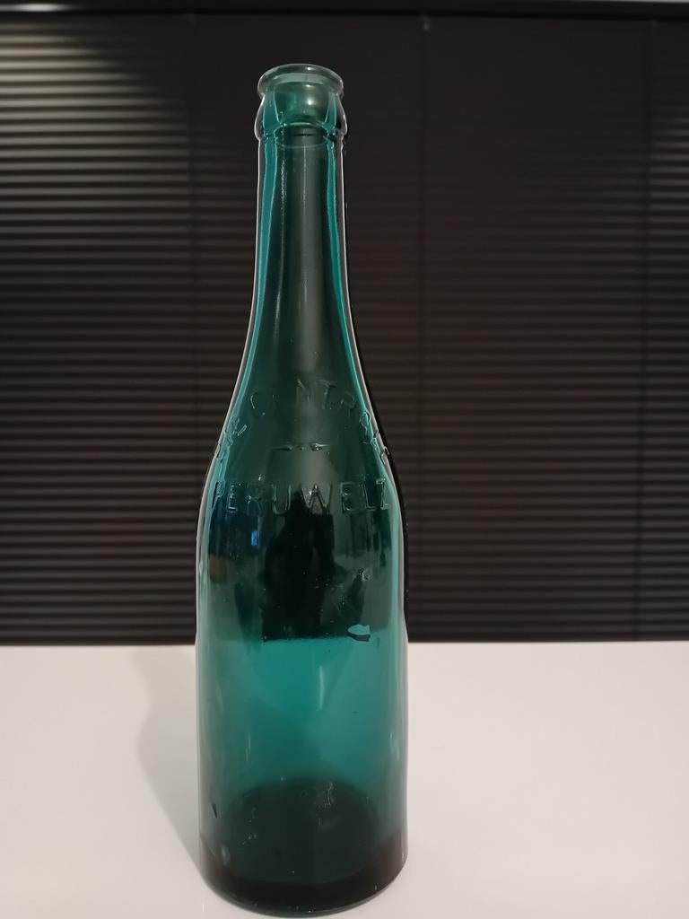 Oude vintage bierfles brouwerij centrale Peruwelz, Enlèvement ou Envoi, Utilisé