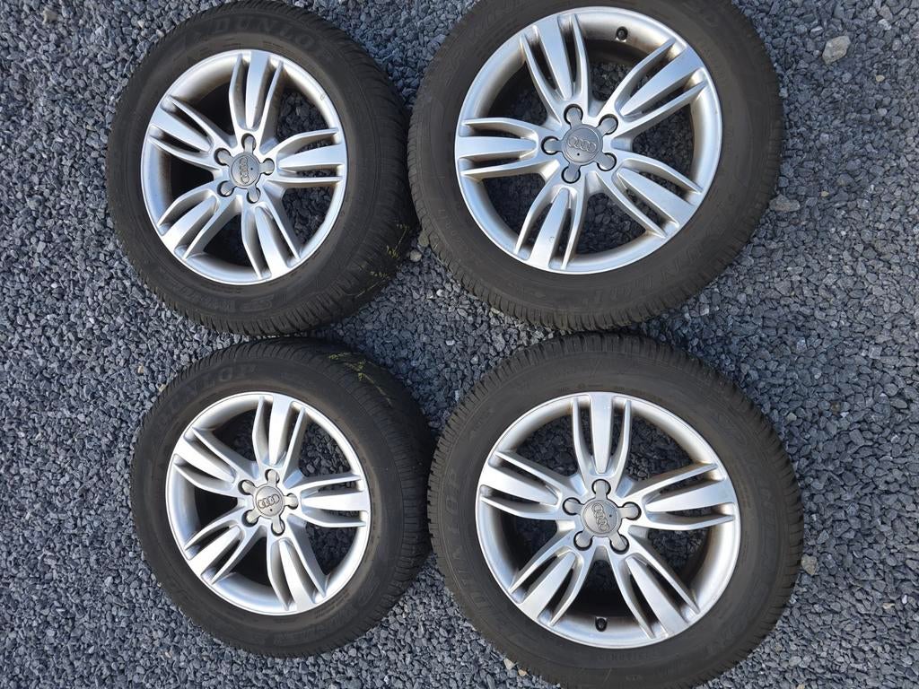 KIT HIVER JANTES AUDI PNEUS DUNLOP 215/60 R17 96H, Enlèvement ou Envoi