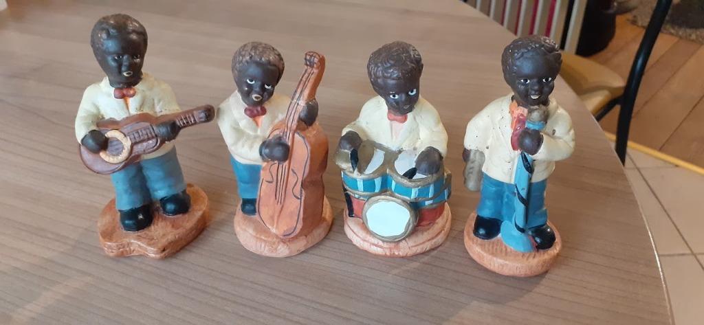 set van 4 postuurtjes van mannen in een orkest, Ophalen of Verzenden, Zo goed als nieuw