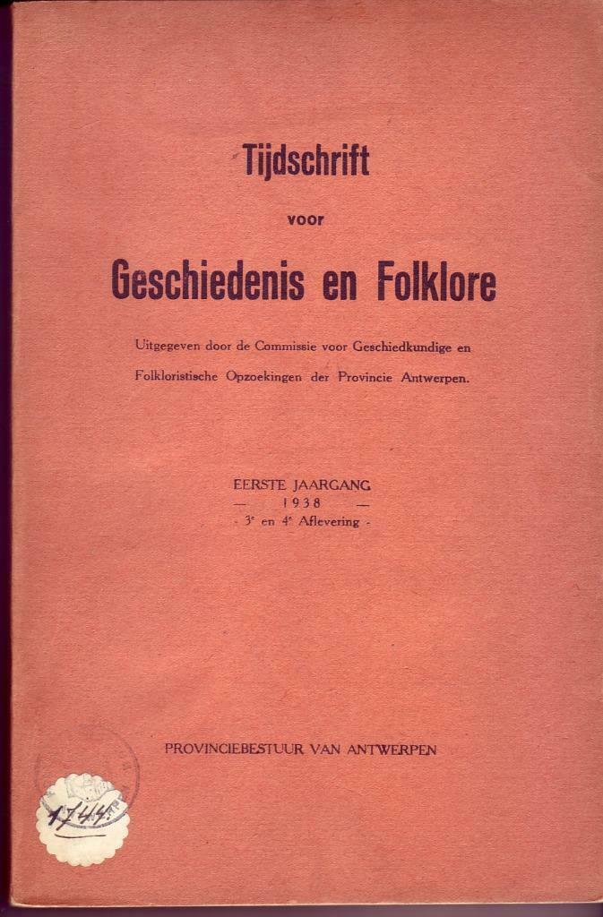 TIJDSCHRIFT Gesch. Folklore H. GUMMARUS LIER Molens Beerse, Ophalen of Verzenden, Gelezen