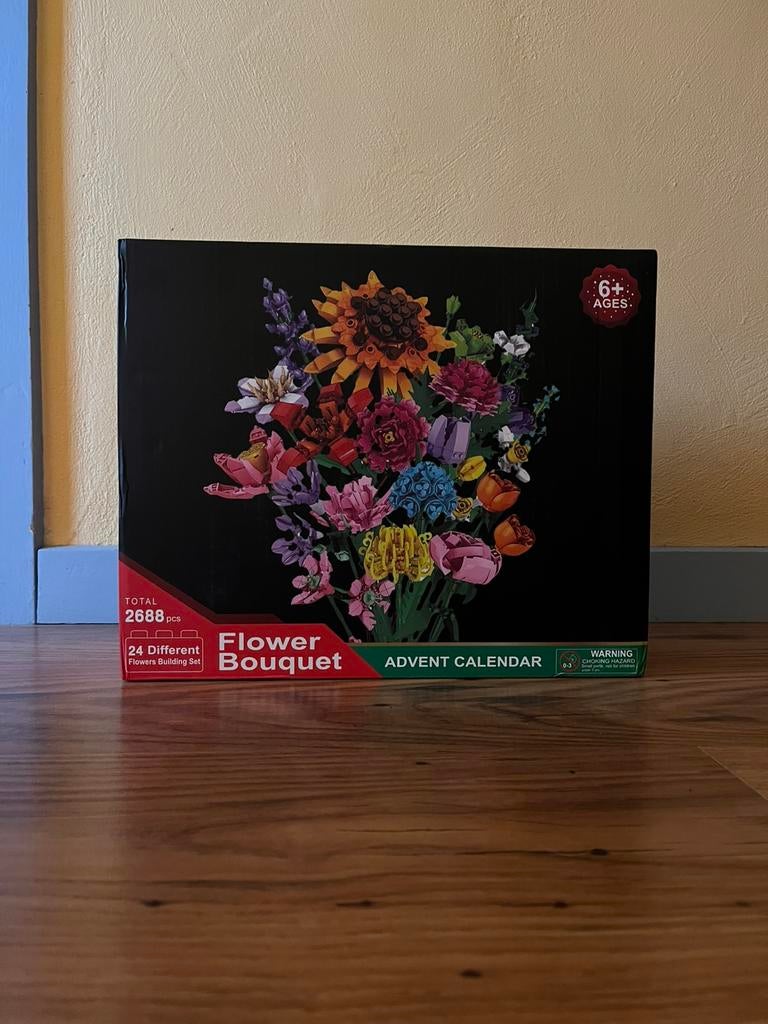 Adventskalender met lego bloemen, Ophalen, Zo goed als nieuw