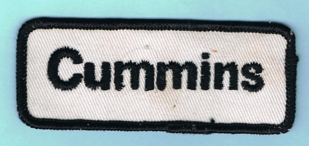 Patch Cummins ( A41 ), Enlèvement ou Envoi, Comme neuf, Autres types