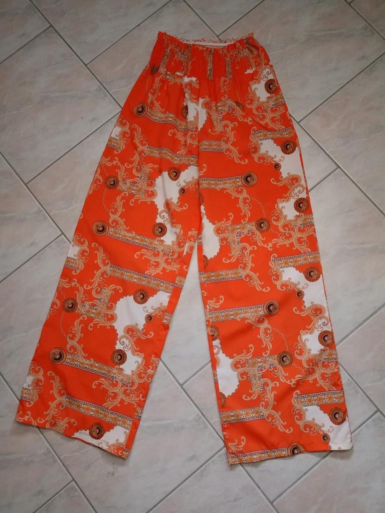 Broek met wijde pijpen, Autre, Verzenden, Oranje, Zo goed als nieuw