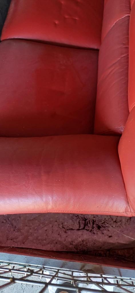 Canapé, Banc droit, Comme neuf, Enlèvement, Cuir