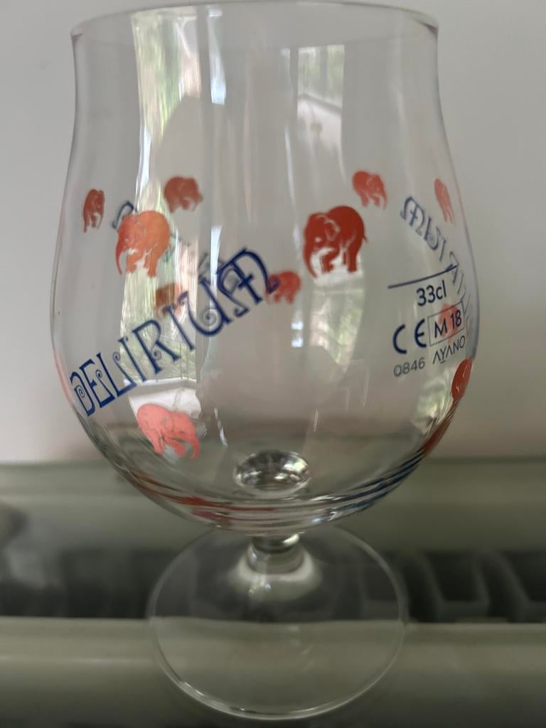 Verres à bière Delirium 33cl, Collections, Marques de bière, Comme neuf, Enlèvement