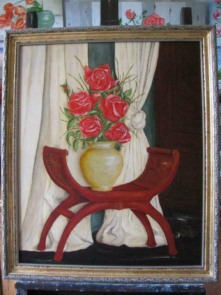 schilderij in olieverf Interieur, Enlèvement