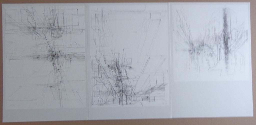 JULES LISMONDE / LOT VAN 3 STUKS / ZW-W LITHO / 32x45cm 1977, Antiek en Kunst, Kunst | Litho's en Zeefdrukken, Lithografie, Genummerd