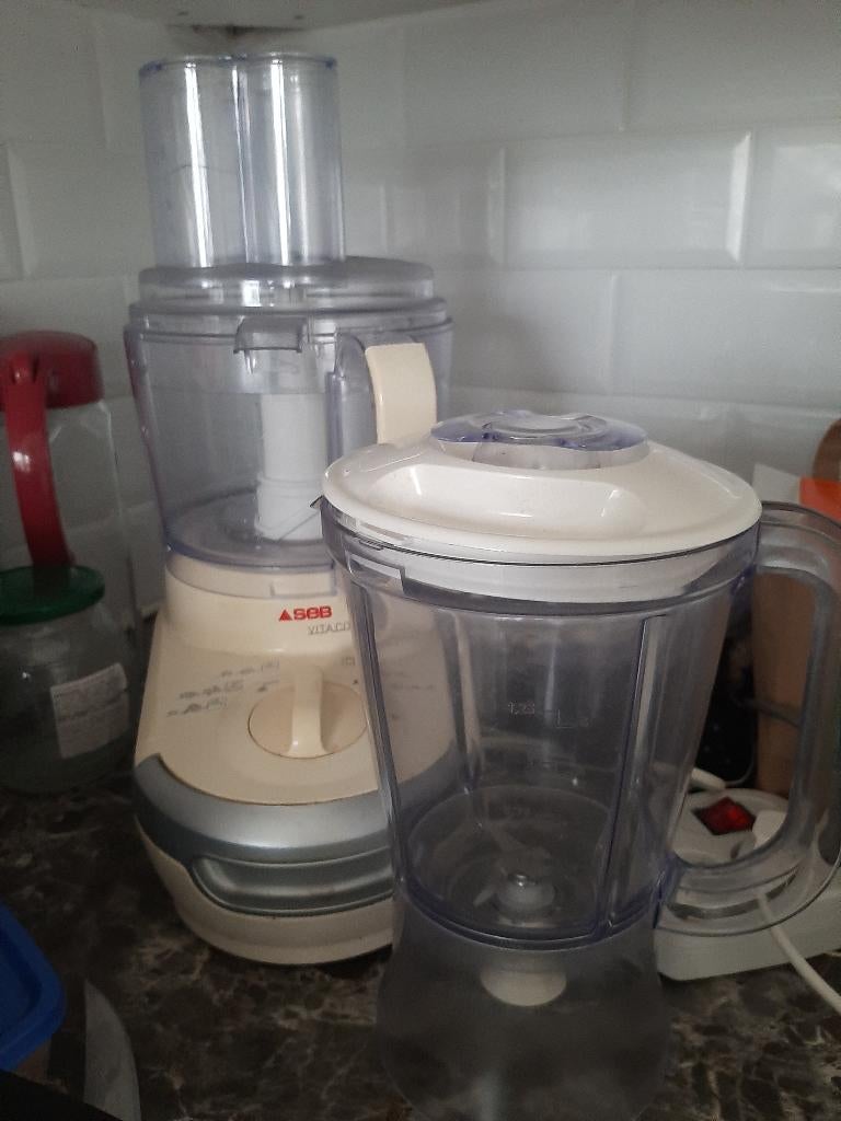 Keukenrobot SEB met blender en andere benodigdheden, Résiste au lave-vaisselle, Enlèvement, 2 vitesses, Moins de 1 litre