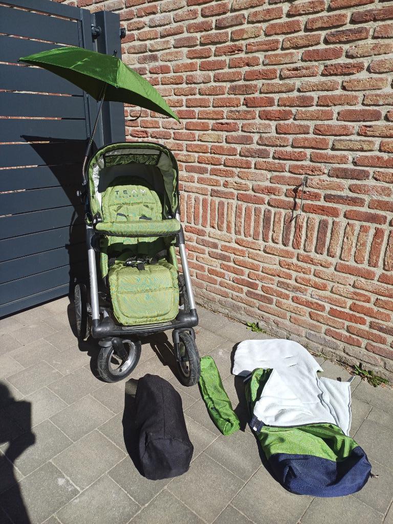 3 in 1 kinderwagen mutsy, Enfants & Bébés, Poussettes & Combinaisons, Poussette, Mutsy, Pneus, Avec siège auto, Avec nacelle, Tige de poussée réglable
