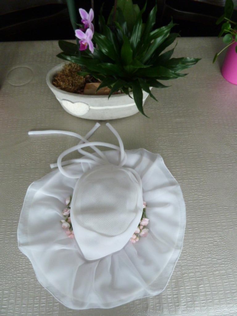 Chapeau de mariée blanc, Autre, Enlèvement ou Envoi, Comme neuf, Accessoires