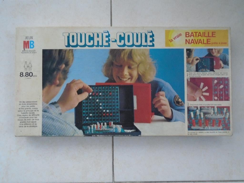 Jeu de société - Touché Coulé Vintage - MB, Hobby & Loisirs créatifs, 1 ou 2 joueurs, Enlèvement ou Envoi, Utilisé, MB