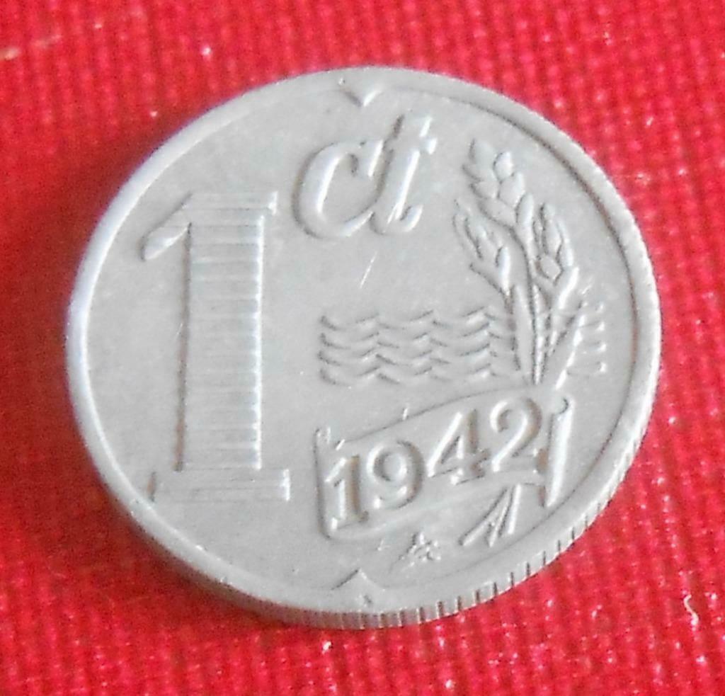 1 cent 1942 - Holland, Verzenden, Overige landen, Losse munt