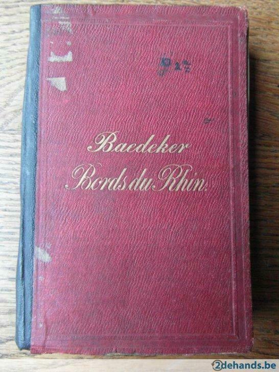 baedeker: bords du rhin 1875, Boeken, Baedeker, Europa, Ophalen of Verzenden, Reisgids of -boek