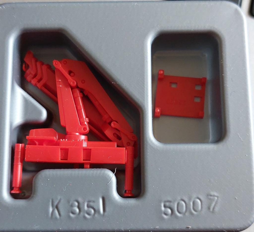 H0LK 2707 HIAB X-HIPRO E232 KRAAN 1:87., Verzenden, Nieuw, Hijskraan, Tractor of Landbouw, Herpa