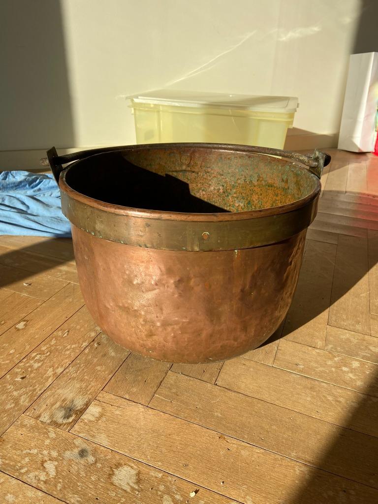 Chaudron ancien / Marmite en cuivre (6,5 kg environ), Enlèvement, Cuivre