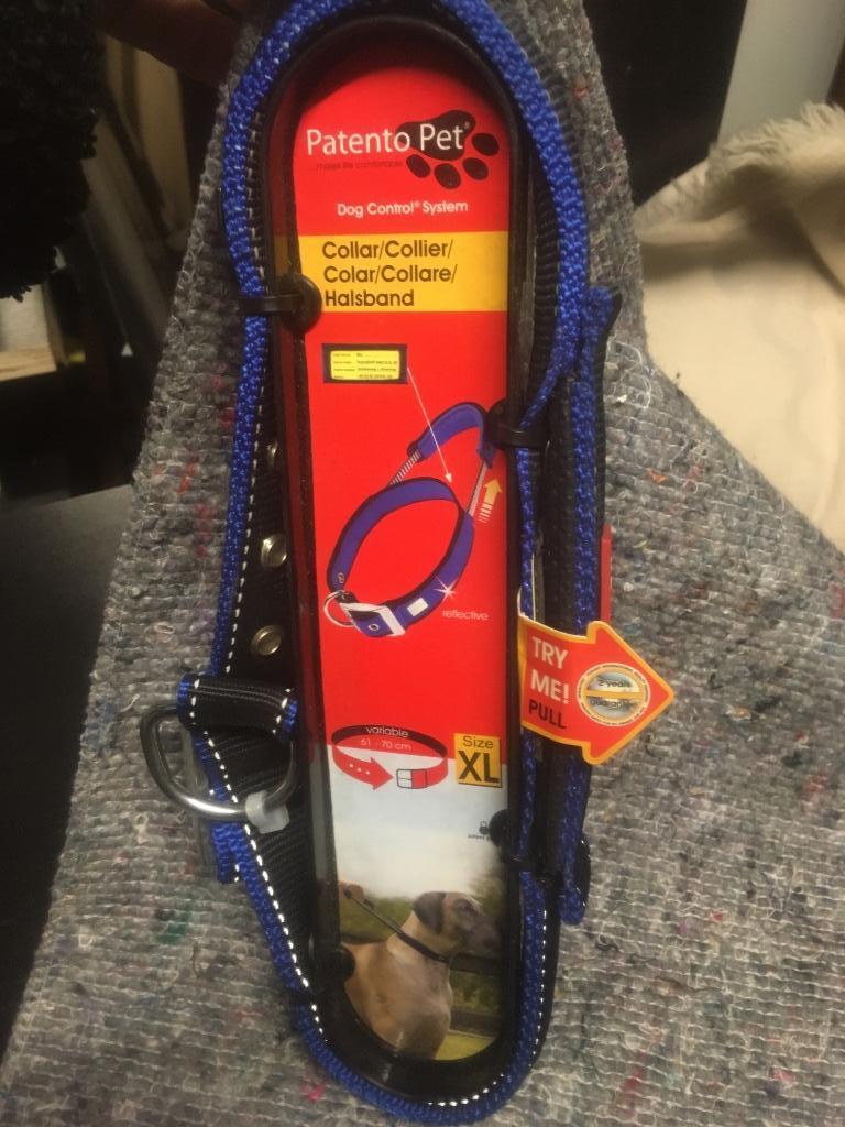 Halsband met geïntegreerde korte lijn XL merk Patento pet, Enlèvement ou Envoi