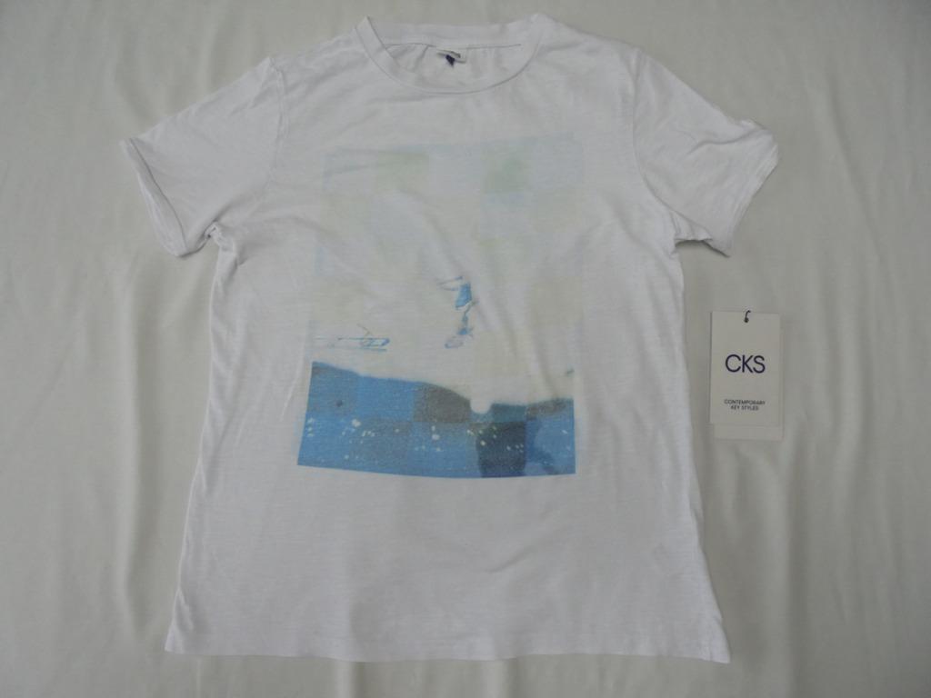 CKS witte t-shirt man die salto maakt maat 152, Ophalen of Verzenden, Shirt of Longsleeve, Jongen, CKS