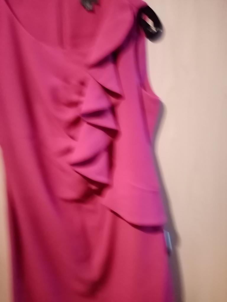 Fuchsia kleedje merk Giovane San Martino maat 40, Ophalen, Gedragen, Maat 38/40 (M)