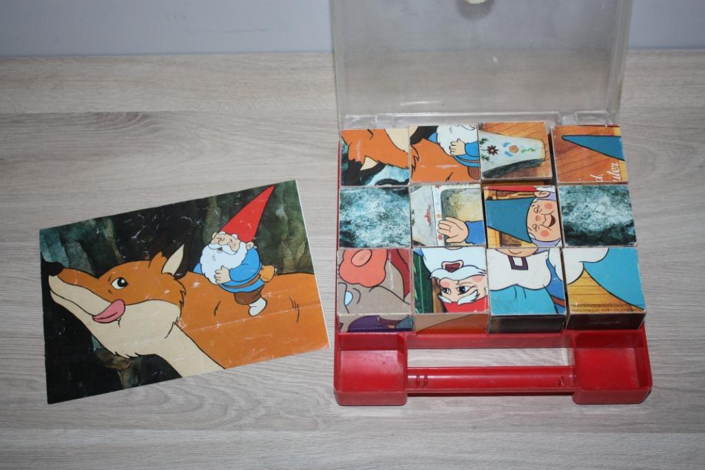 Clementoni , oude Kabouter David , blokkenpuzzel., Verzamelen, Ophalen of Verzenden, Gebruikt