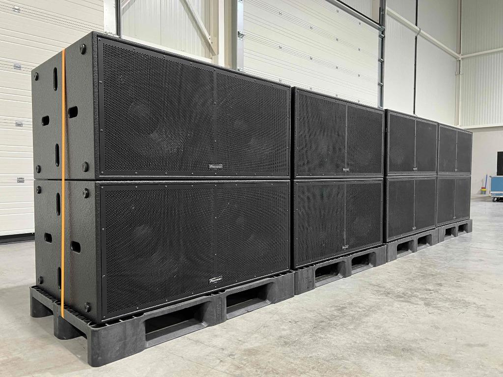 Pioneer XY-218S-W 2x18" sub (2x), TV, Hi-fi & Vidéo, Enceintes, Utilisé, Subwoofer, 120 watts ou plus, Enlèvement ou Envoi
