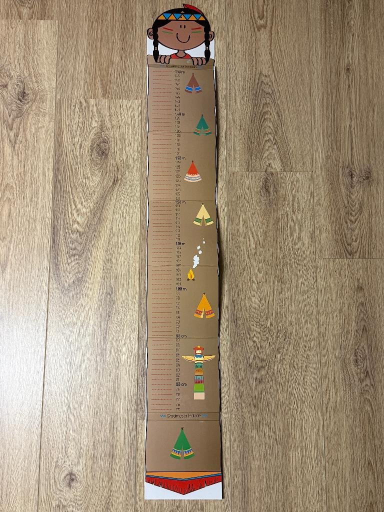 Groeimeter Indiaan, Kinderen en Baby's, Ophalen of Verzenden, Nieuw, Wanddecoratie