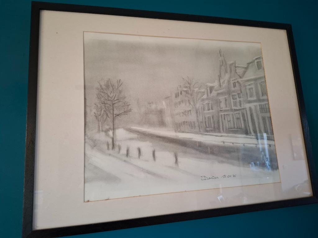 Tekening, Antiek en Kunst, Ophalen