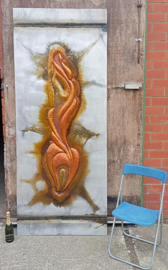 Marc D’Haenens Wall Artwork metaal, 1970’s, Ophalen