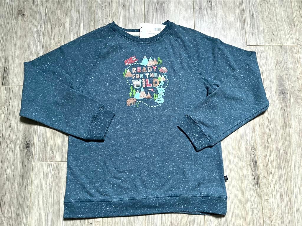 Gespikkelde grijsblauwe sweater NIEUW 164 - 14 jaar, Trui of Vest, United by Blue, Nieuw, Ophalen of Verzenden