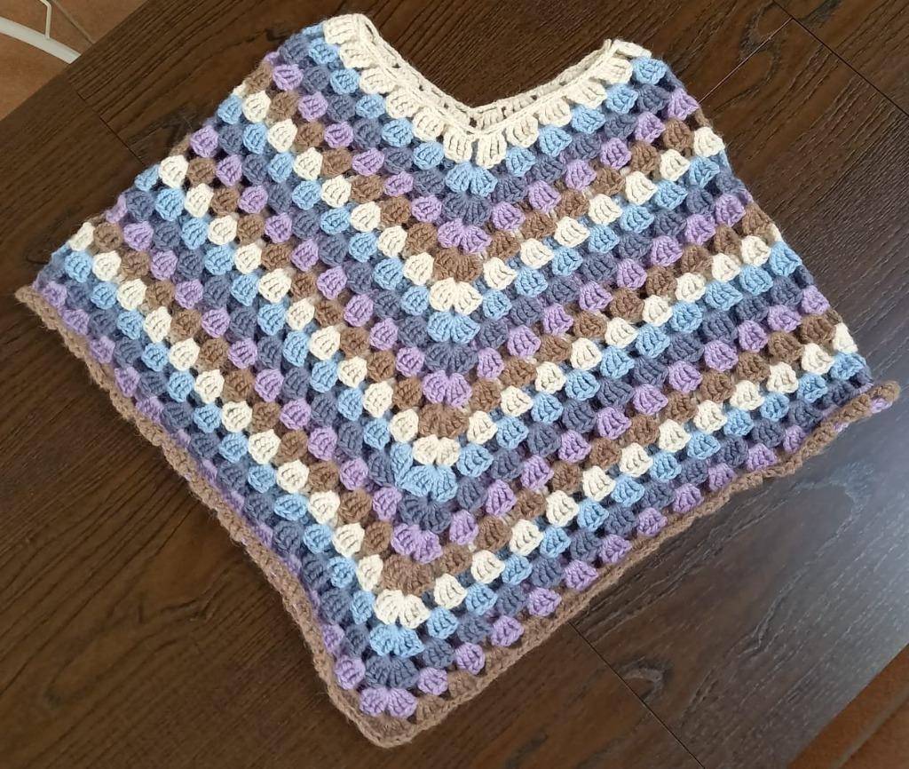 Poncho in alpacawol Handmade, Ophalen of Verzenden, Zo goed als nieuw, Maat 36 (S), Overige kleuren