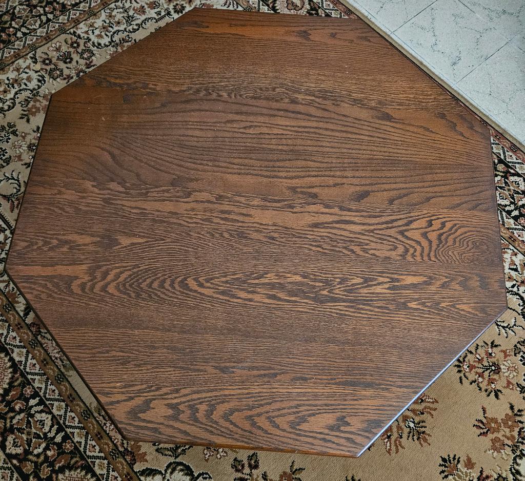 8 hoekige bruine salontafel, Huis en Inrichting, Ophalen