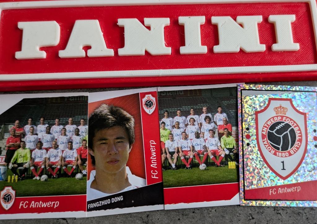 Panini football 2007 ANTWERP FC 2ND AFD. 4 autocollants foot, Envoi, Neuf