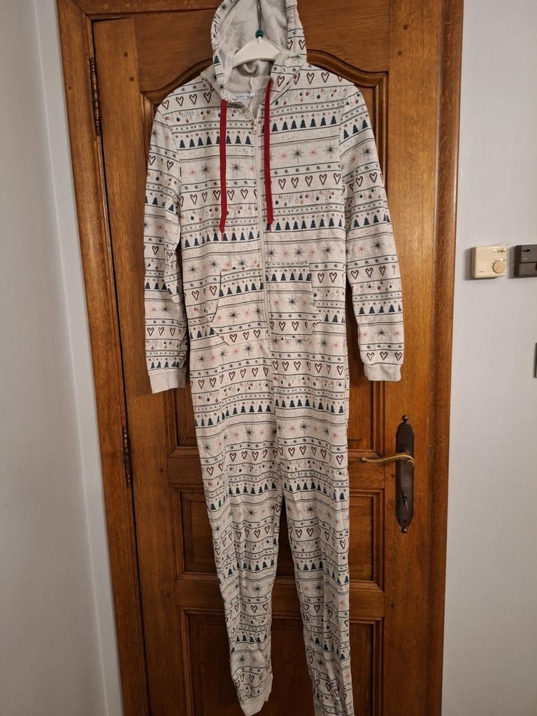 Pyjama combinaison en coton avec décors de Noël, taille S -M, Enlèvement, Comme neuf