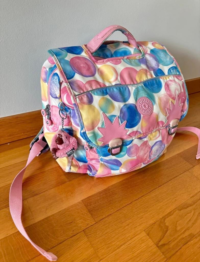 Kipling Iniko Bubbly Rose School Bag, 30 à 40 cm, Autres couleurs, 30 à 40 cm, Comme neuf