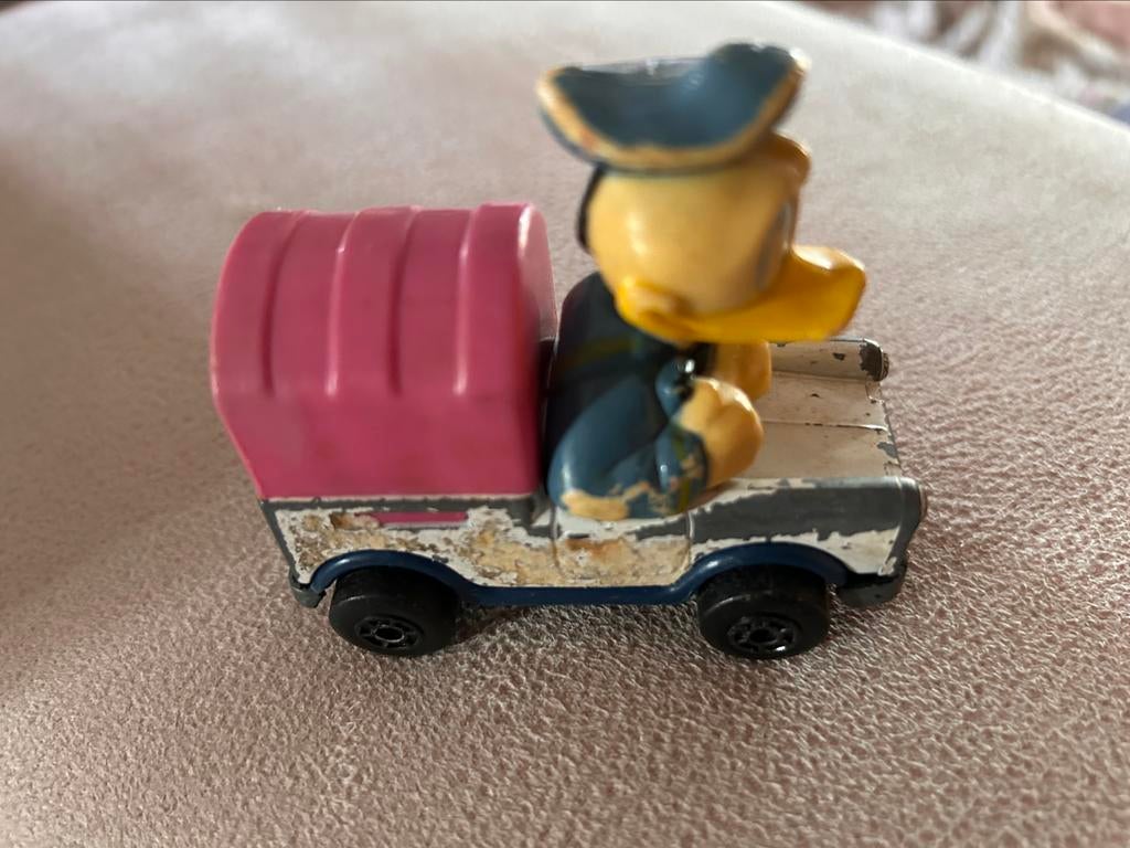 Matchbox Disney Donald Duck 1980 - ijskar, Verzamelen, Ophalen of Verzenden, Donald Duck, Gebruikt