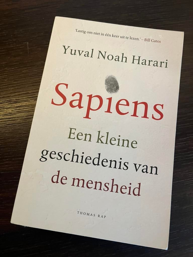 Sapiens. Een kleine geschiedenis van de mensheid., Boeken, Ophalen of Verzenden, Zo goed als nieuw