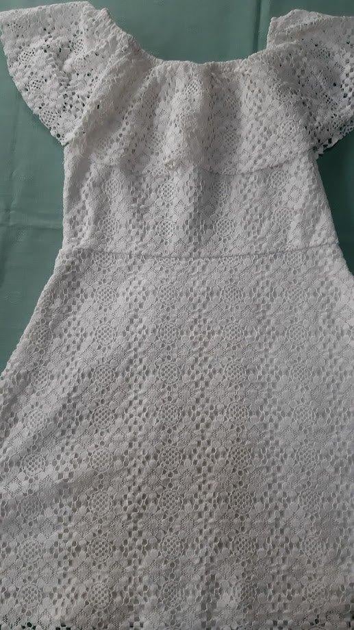 Robe en dentelle élastique blanche Zara Girls 140, Enfants & Bébés, Vêtements enfant | Taille 140, Comme neuf, Fille, Robe ou Jupe