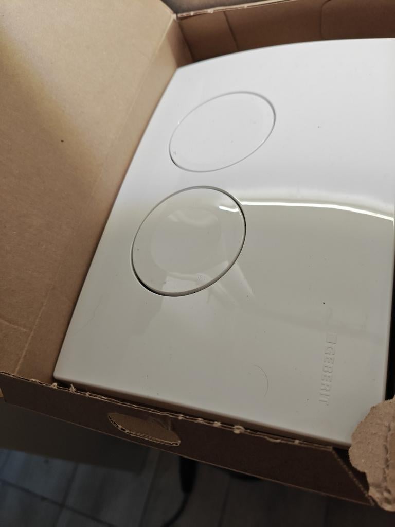 Geberit Delta 25 round toilet plaat, Ophalen of Verzenden, Toilet