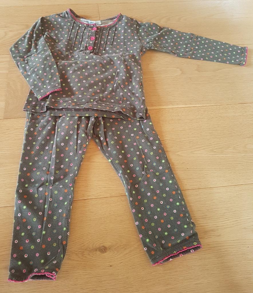 Pyjama 'bloemetjes' (maat: 86-92), Kinderen en Baby's, Babykleding | Maat 86, Nacht- of Onderkleding, Gebruikt, Meisje, Ophalen of Verzenden