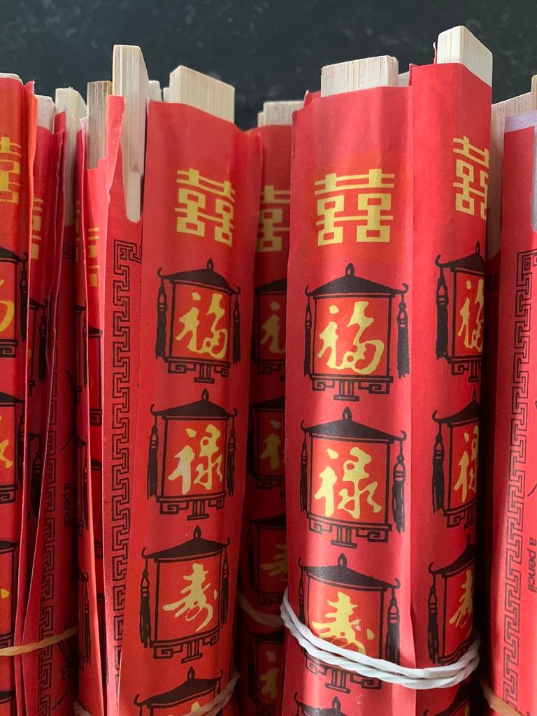 NIEUW - Lot chopsticks 140 stuks, Enlèvement ou Envoi, Neuf, Bois