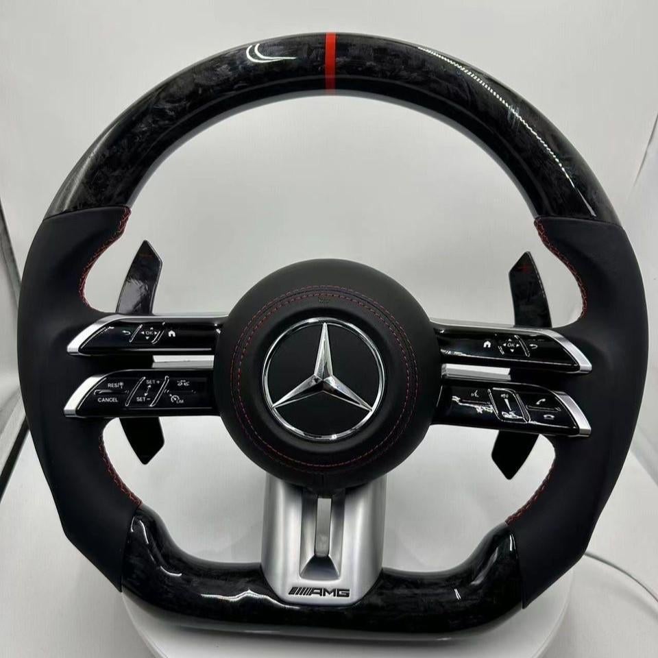 Mercedes dragonfly forged carbon stuur compleet leer AMG, Ophalen of Verzenden, Nieuw, Mercedes-Benz