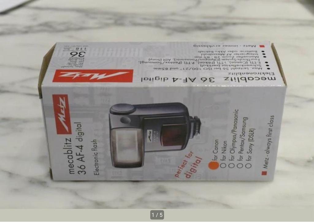 Metz Mecablitz 36AF-4C pour Canon, Enlèvement ou Envoi, Comme neuf, Canon, Inclinable