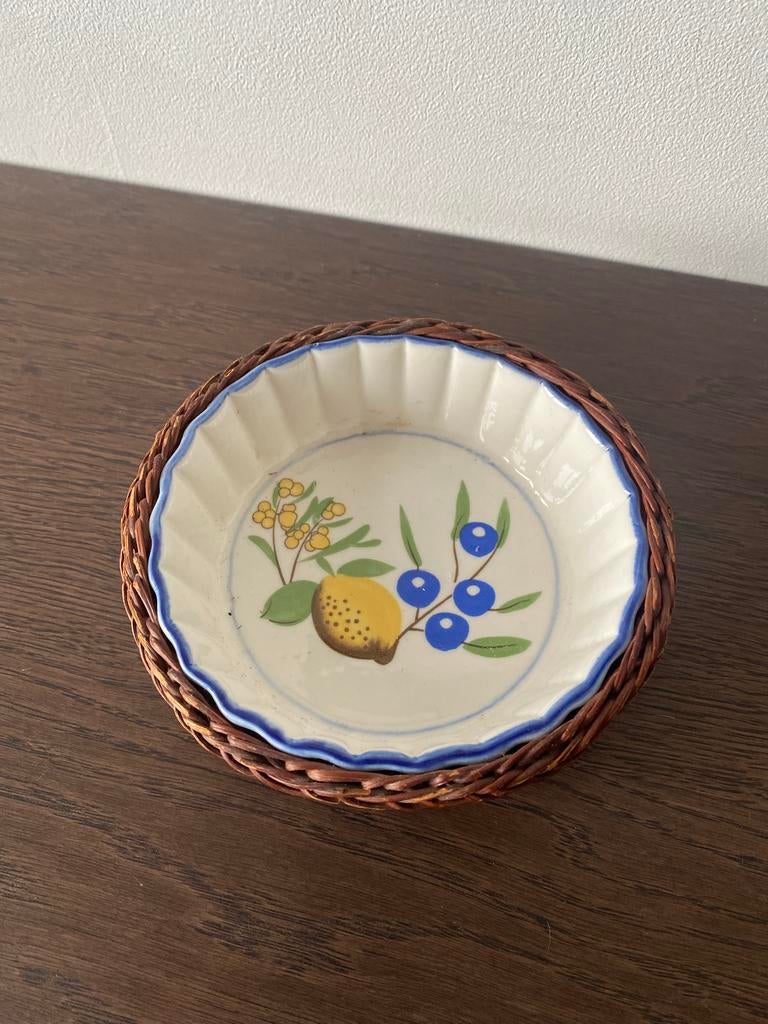Vintage kommetje met riet, Ophalen
