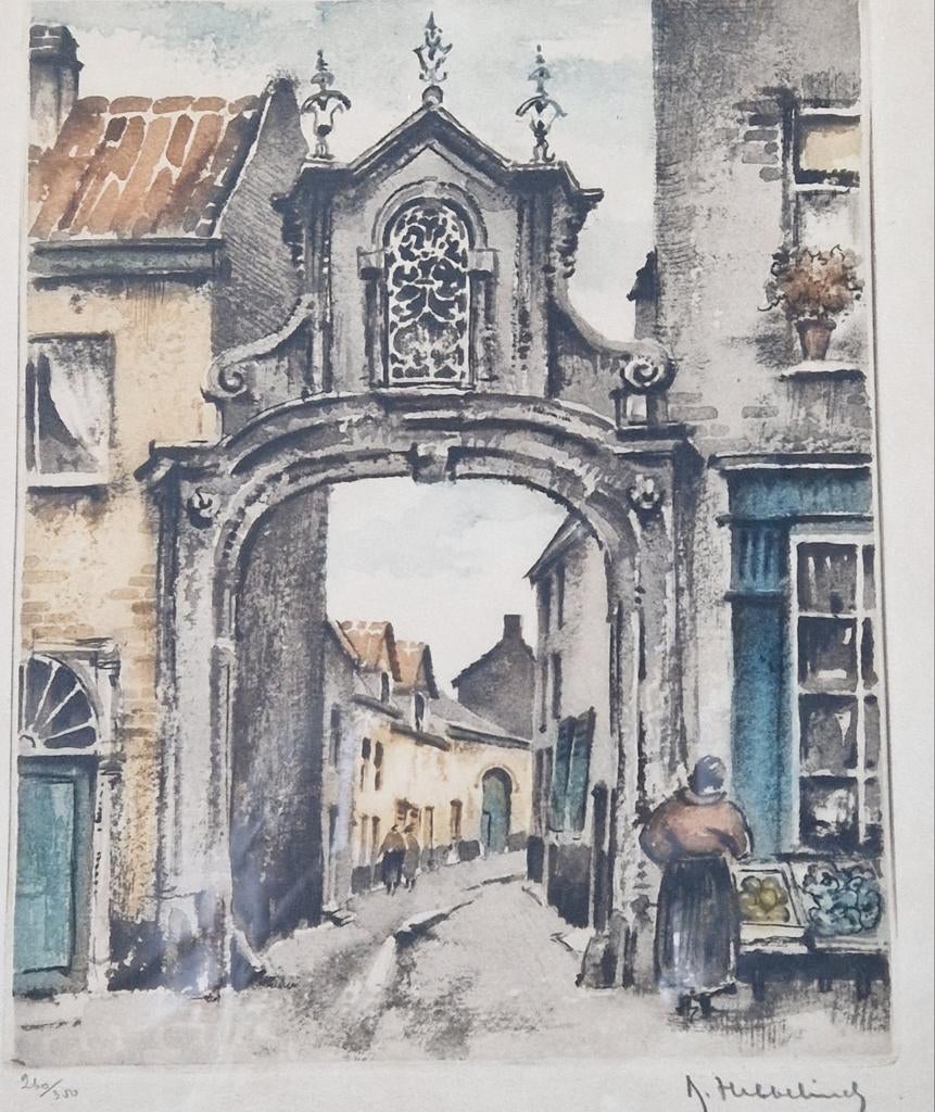 Roger Hebbelinck - Porte Saint-Roch (impasse de la Cigogne), Enlèvement ou Envoi