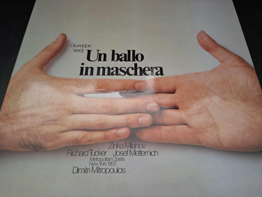 Verdi / Mitropoulos - Un Ballo In Maschera Box 3 x Lp's, 12 pouces, Enlèvement ou Envoi, Utilisé, Classicisme