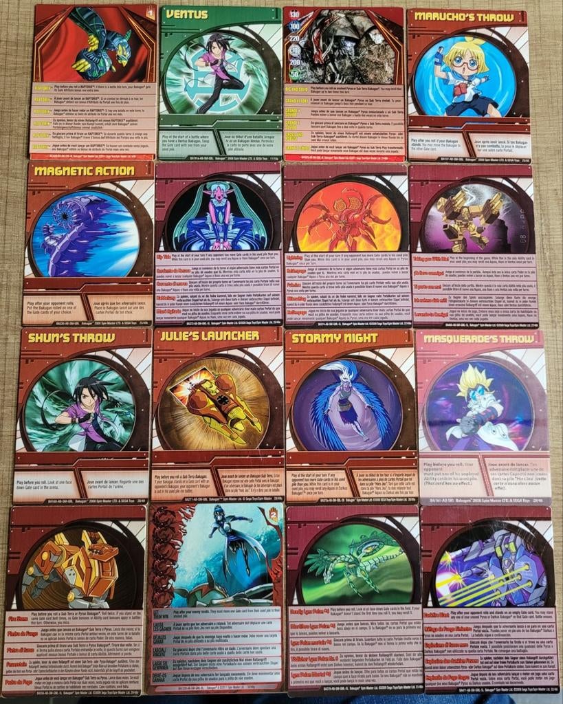 Bakugan: 29 Engelstalige verzamelkaarten, Ophalen of Verzenden, Gebruikt, Meerdere kaarten